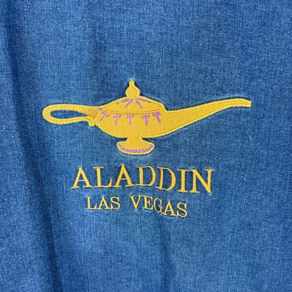 Aladdin Las Vegas Embroidered Denim Jean Jacket - Picture 4 of 5